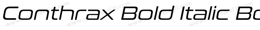 Conthrax Bold Italic Bold Italic字体转换
